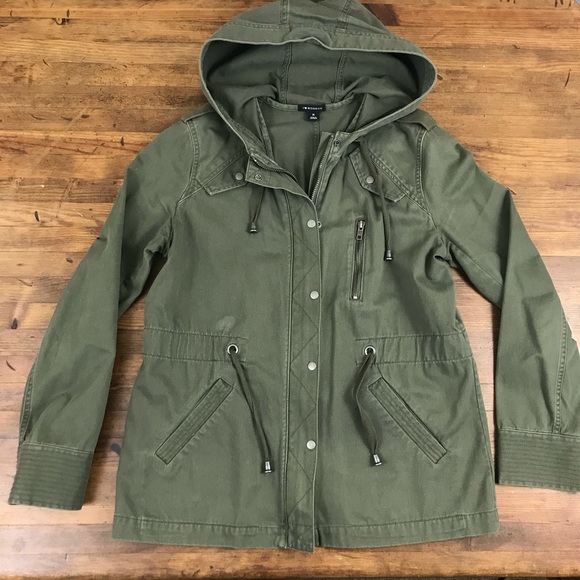 olive green canvas jacket